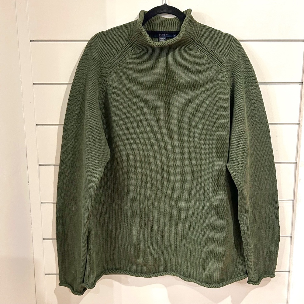 J.Crew 1988 heritage cotton rollback sweater